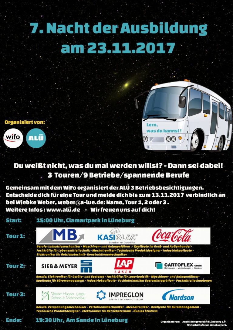 Die 7. Nacht der Ausbildung am 23. November! Hanseschule Oedeme